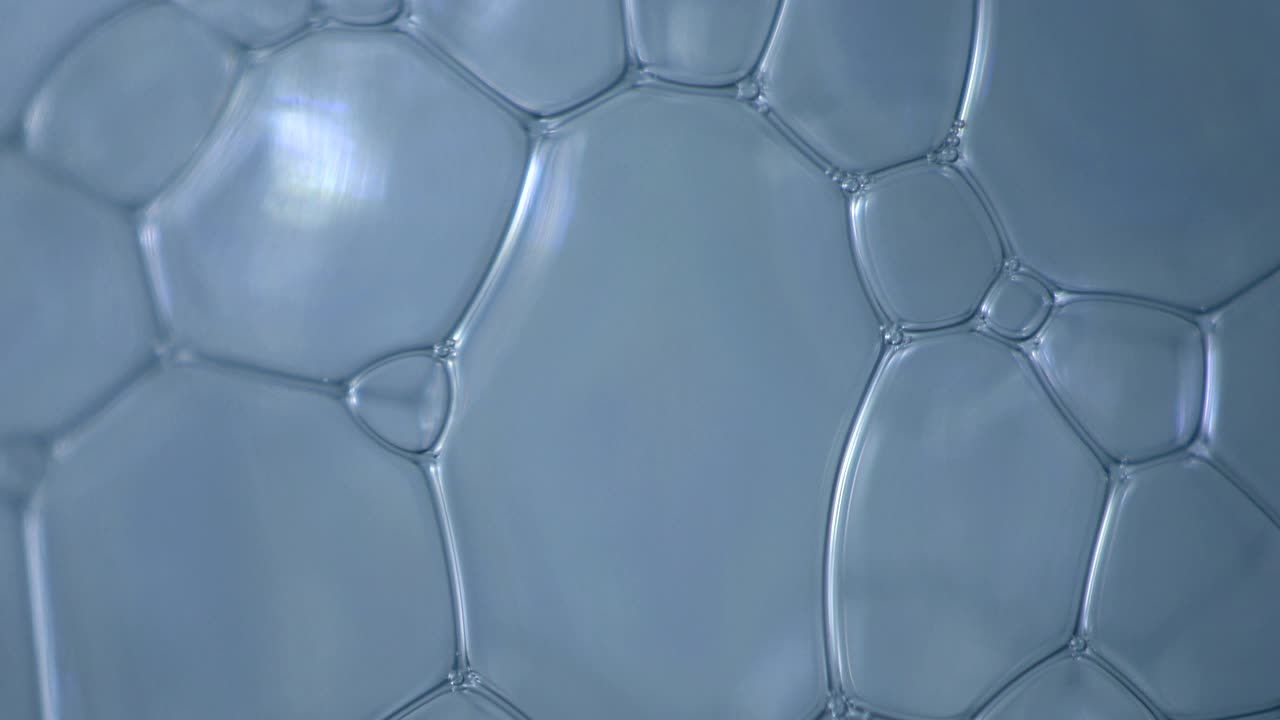 공기 거품, 비누 거품, 물의 표면 긴장, 무지개, 눈부신 비누 거룩, 다채로운 빛 반사, 비디오 효과, 배경, 4k