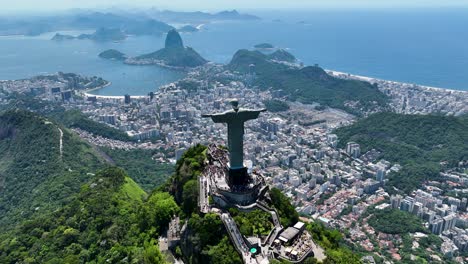 christ the redeemer at tijuca park in rio de janeiro brazil