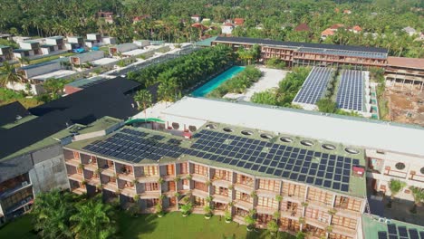discover ubud’s top hotel and resort, showcasing its modern design with eco-friendly solar panels, a sleek wellness center, and a high-tech work hub, all crafted for luxury and sustainability.