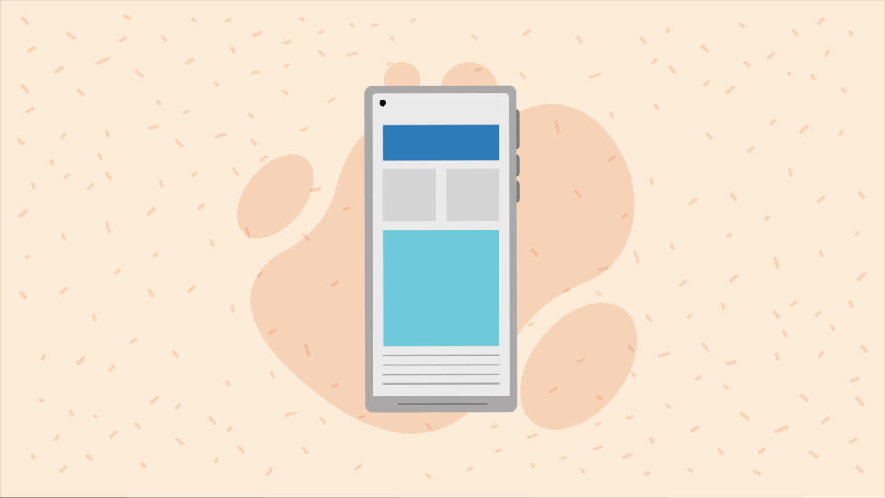 Ilustración de un teléfono inteligente