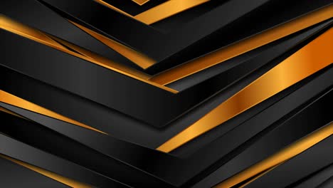 negro y lujo de oro rayas curvas movimiento geométrico abstracto fondo