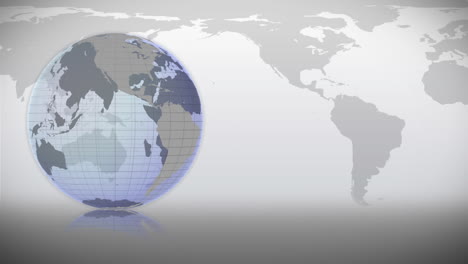 la tierra girando sobre sí misma