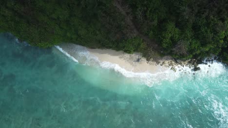 Aerial-4K-Drone-Footage:-Discover-Bali's-Best-Kept-Secret,-Green-Bowl-Beach