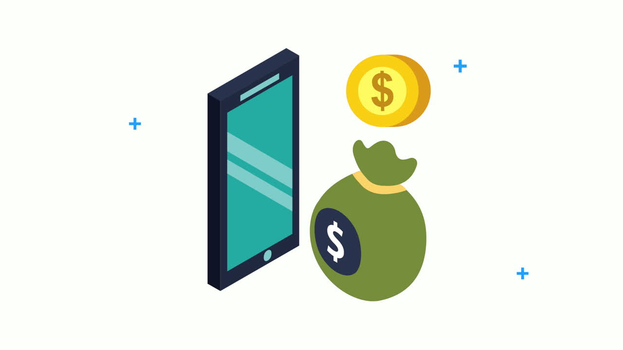 ebusiness commercial teachnology with smartphone