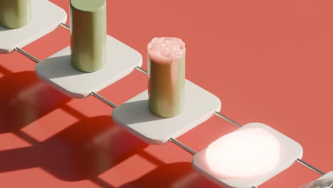 composición geométrica renderizada en 3d