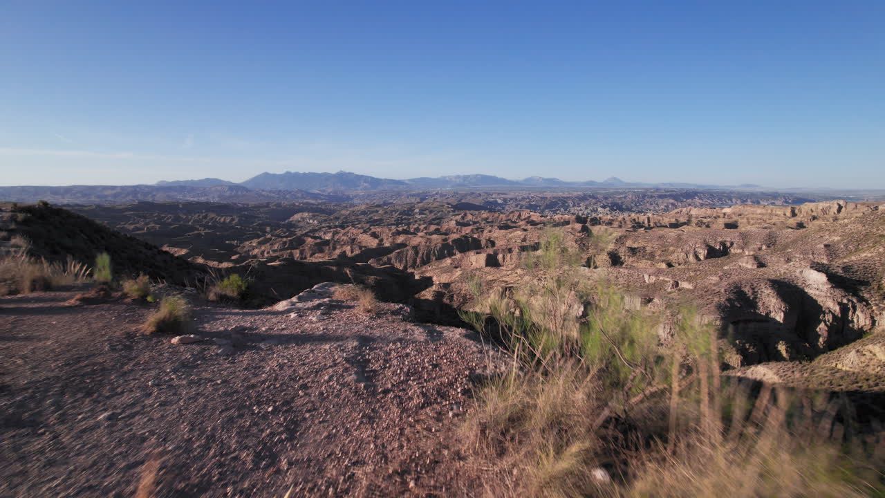 Gorafe desert mountain range in Granada, Spain