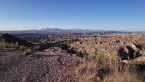 gorafe desert mountain range in granada, spain