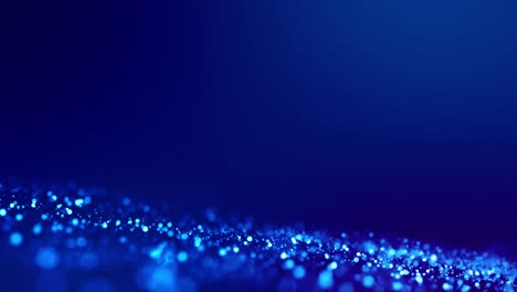 magic blue glowing particles flow in viscous liquid and bright glisten. science fiction. 4k 3d sci-fi background with glittering particles, depth of field and bokeh. luma matte as alpha channel. 72