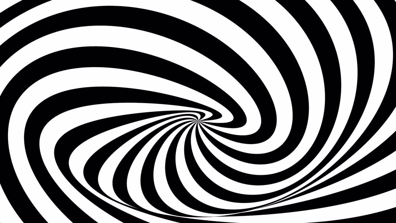 animación abstracta a rayas blancas y negras