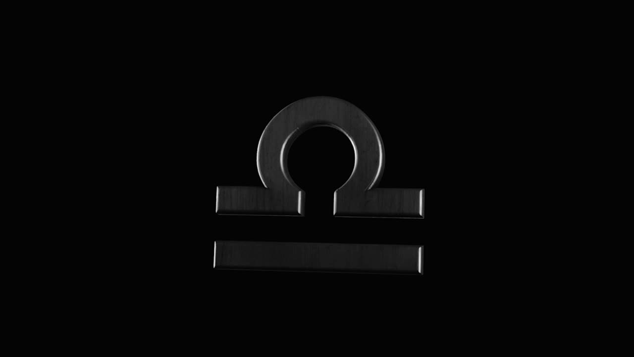 signo del zodiaco de libra modelo 3d