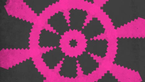 abstracto patrón de triángulo rosa y negro diseño moderno e intrigante