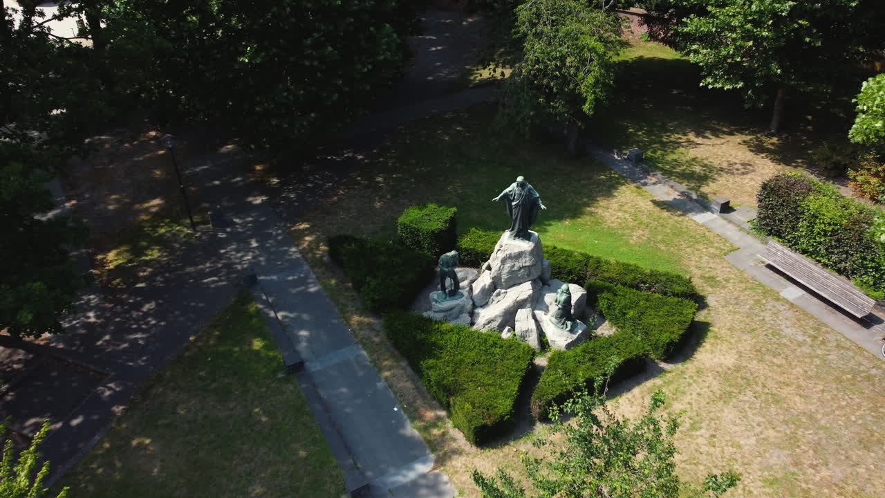 Park Monument Aerial View