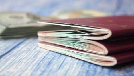 passports and money
