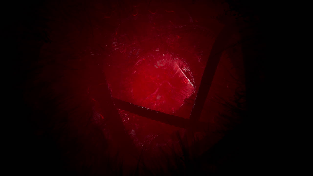 horror vudú con tentáculos rojos