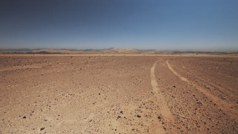 Wide shot of Araba valley, Wadi Araba desert. 4K footage