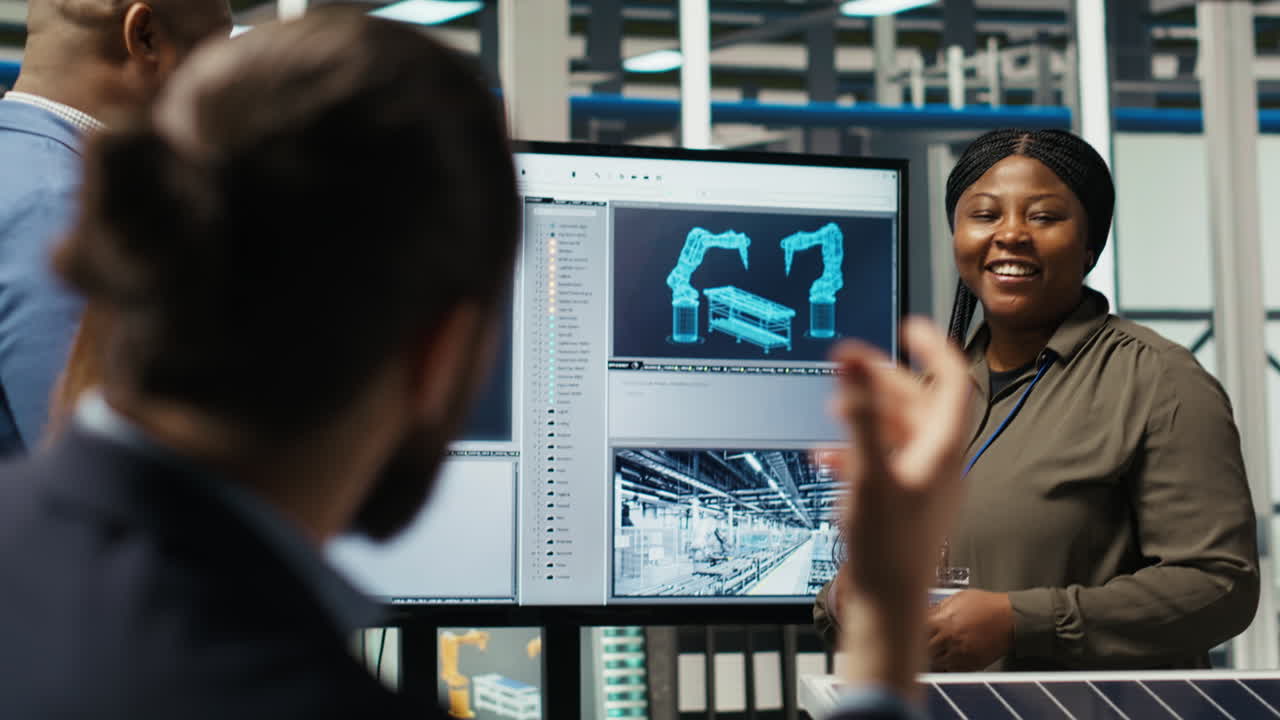 Investors Shaking Hands, Meeting To Talk About Factory Automation Strategies