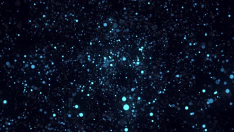abstract glowing particles in space