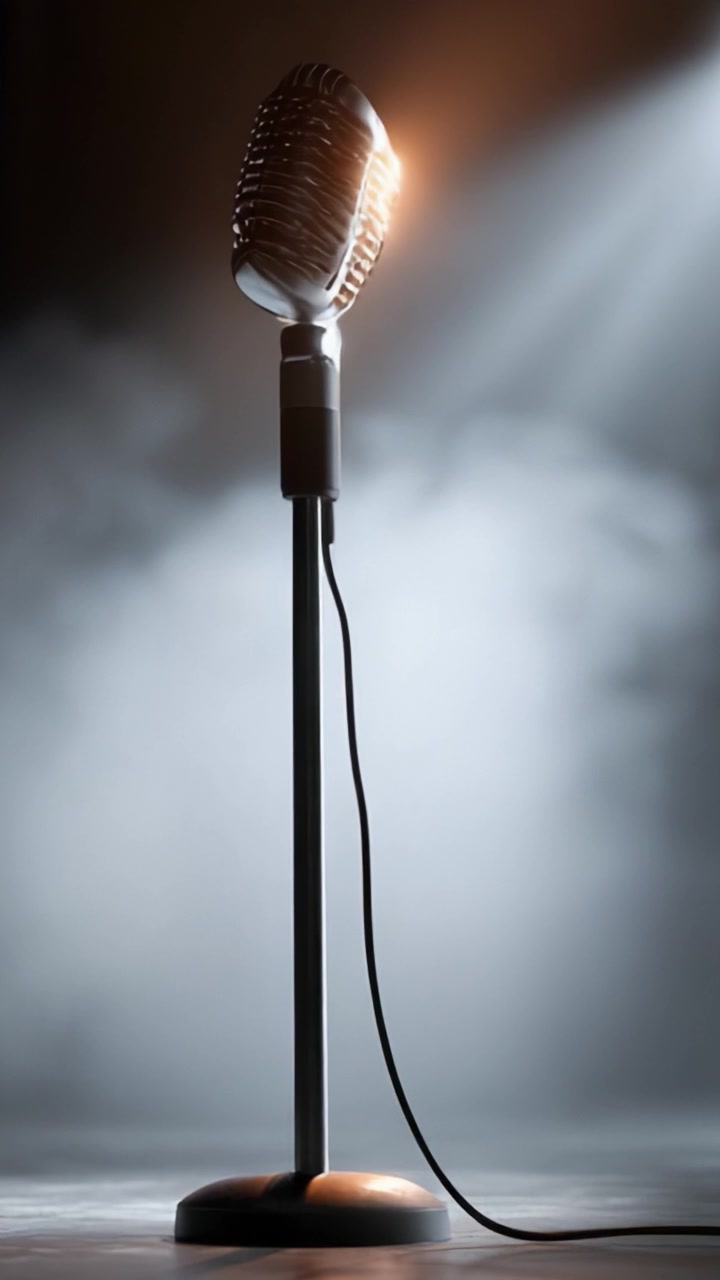 The Essence of Live Performance Captured: A Spotlight on a Classic Microphone Ready for an Unforgettable Musical Experience