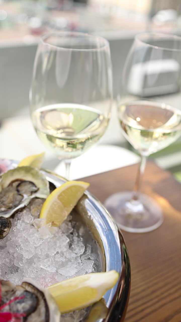 와인과 함께 오스트리 애피테이저