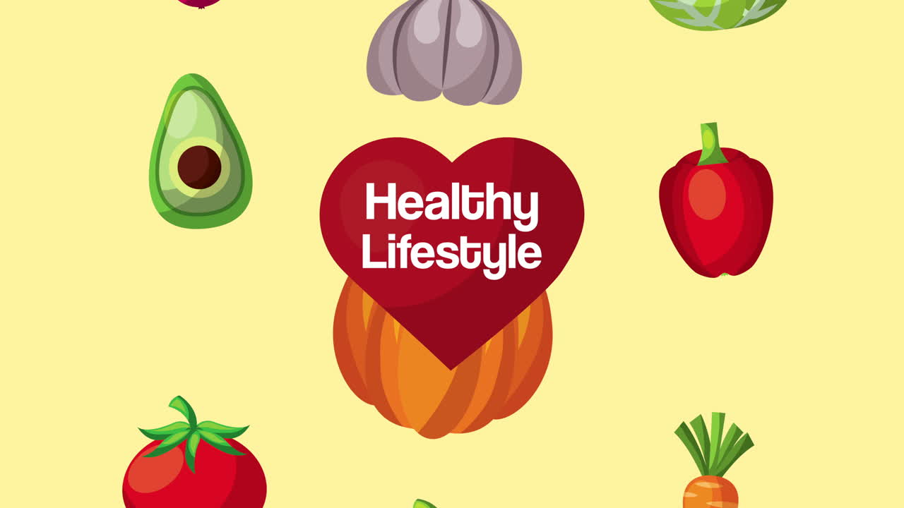 채식주의 음식과 함께 심장 운동 라이프 스타일