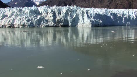 icy waters around margerie glacier in alaska