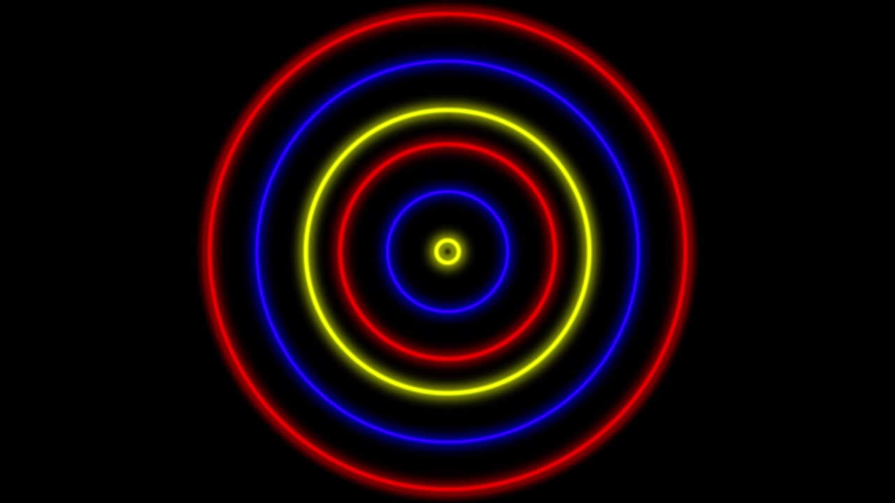 Neon line illumination animation motion graphics