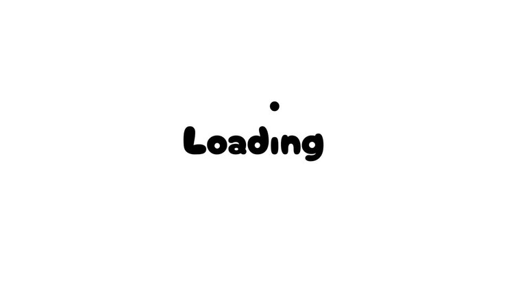 Simple Loading Text Animation with Pulsating Dot