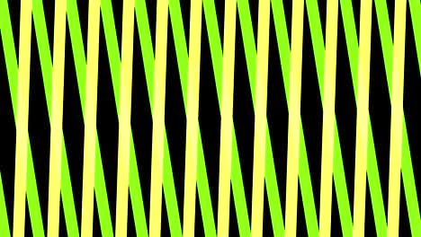 Animation consisting of intersected colored stripes.