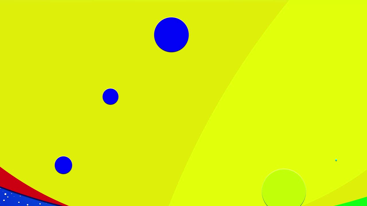 4k abstracción simple en bucle en estilo 2d plano con círculos o discos que cambian de tamaño. diseño minimalista con respaldo azul. luma mate como canal alfa