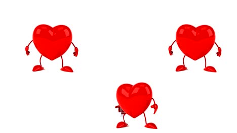 fun heart clips - 4k 3d animation
