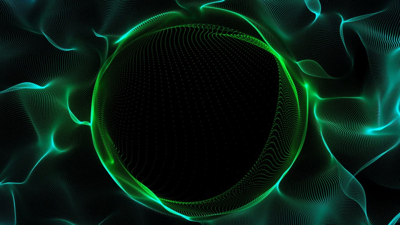 Abstract Sphere particle explosion logo reveal