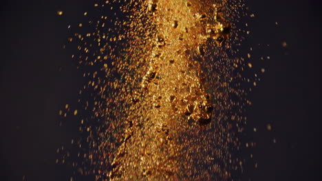 abstract gold liquid splash