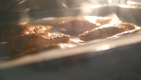 golden brown pastries baking in the oven