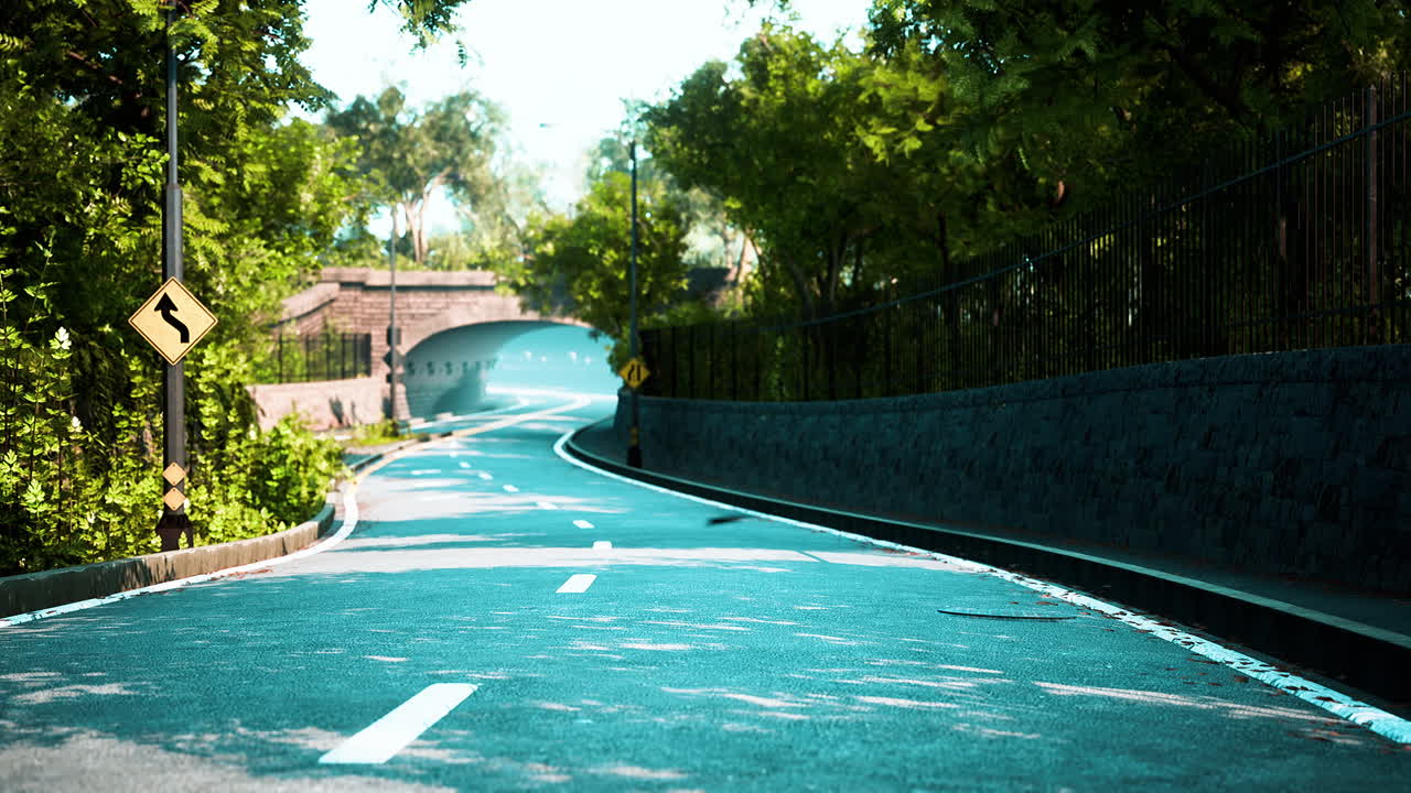 시내의 비어있는 거리는 코로나바이러스 전염병 비상사태를 일으킨다.