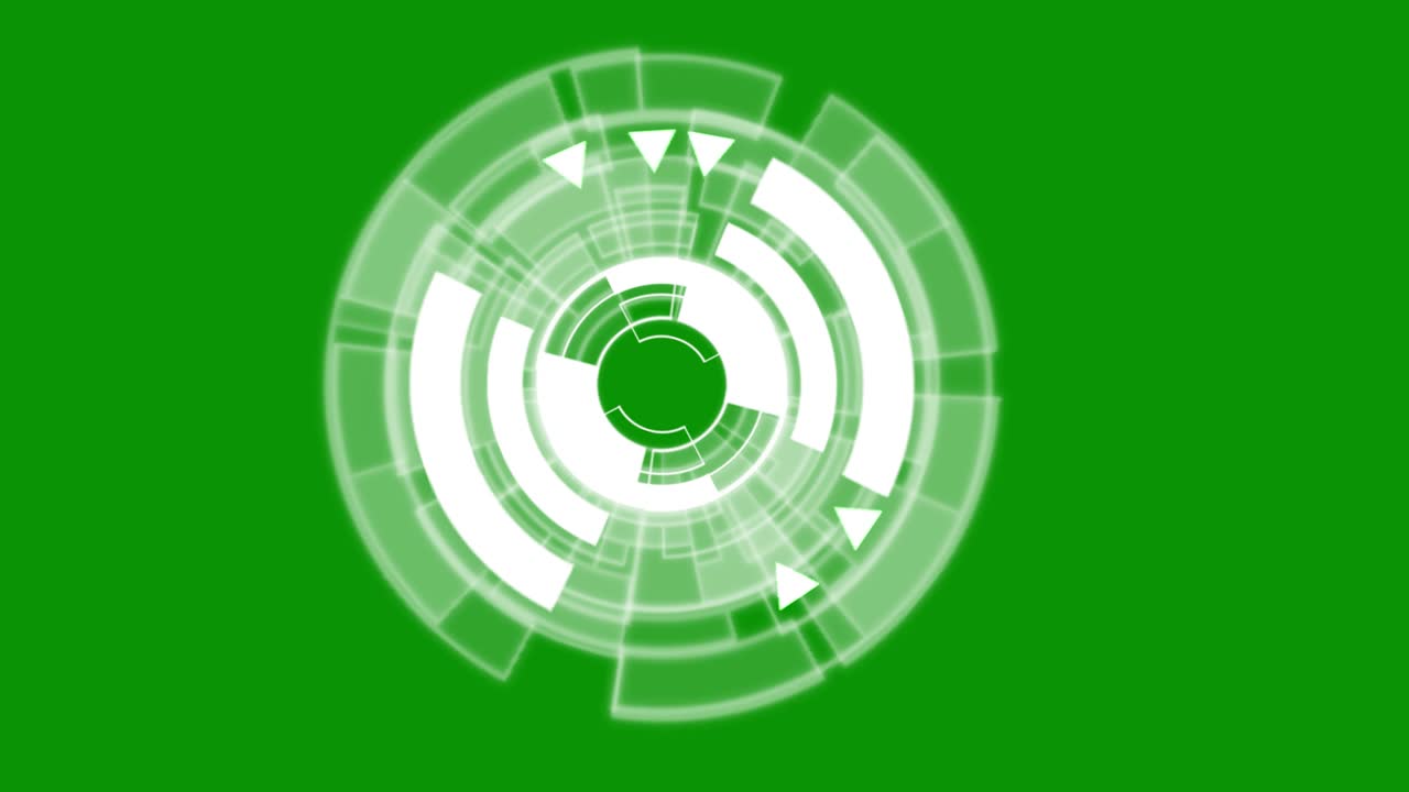 procesamiento de gráficos de movimiento digitales con fondo de pantalla verde