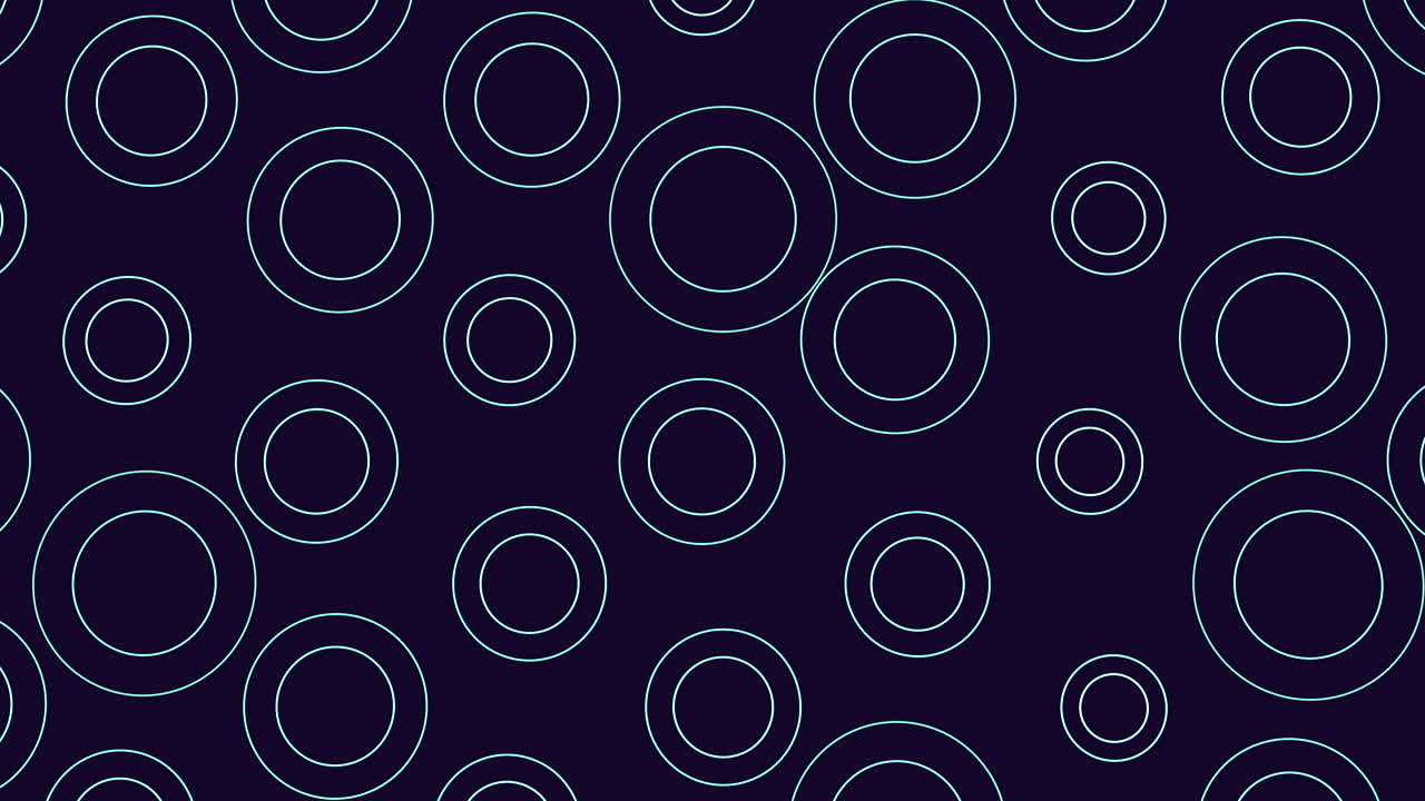 patrón de círculos y anillos azules al azar