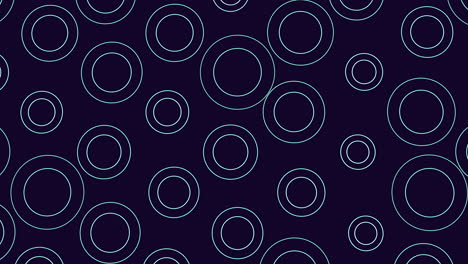 Random blue rings and circles pattern