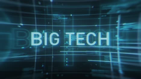 azul pantalla de tecnología de la información de gran tecnología de título de fondo