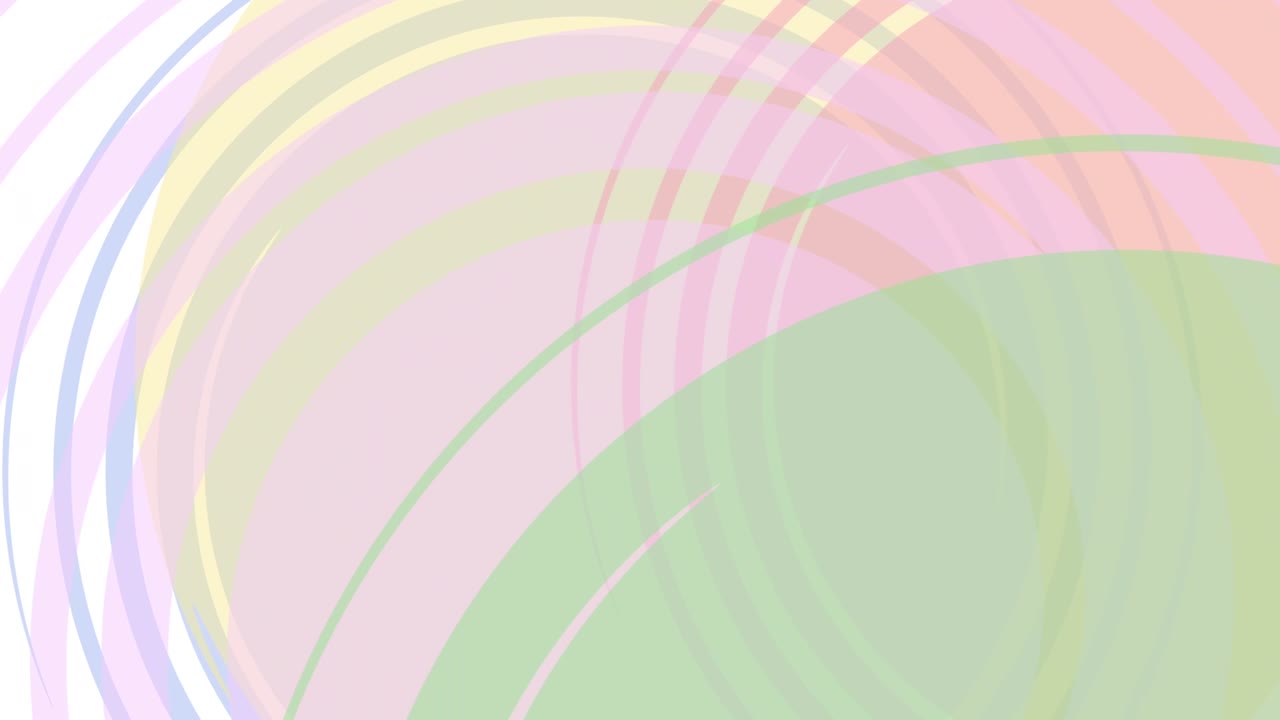 추상적인 원 모양의 파스텔 색의 배경, 현대 그래픽 디자인 애니메이션