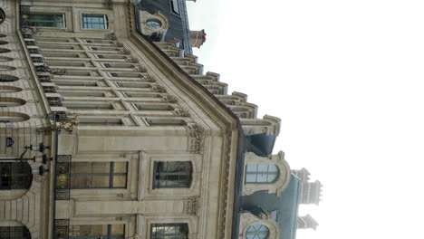 buildings of place vendôme in paris, france. vertical