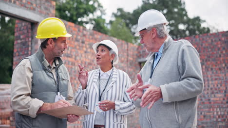 construction team working on site