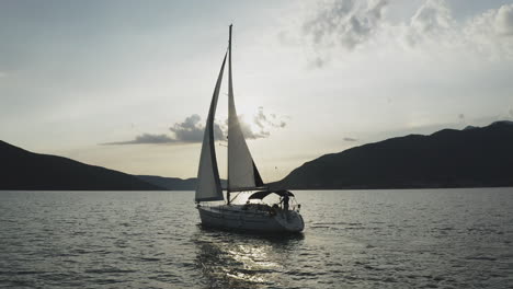 sailboat at sunset