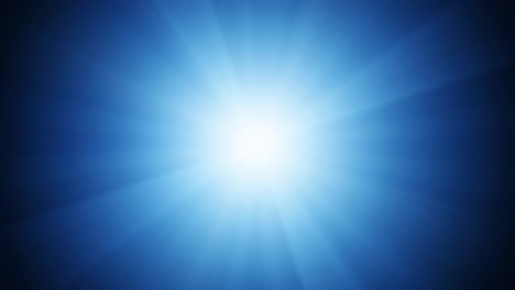 sunlight rotating abstract blue background with radial beams