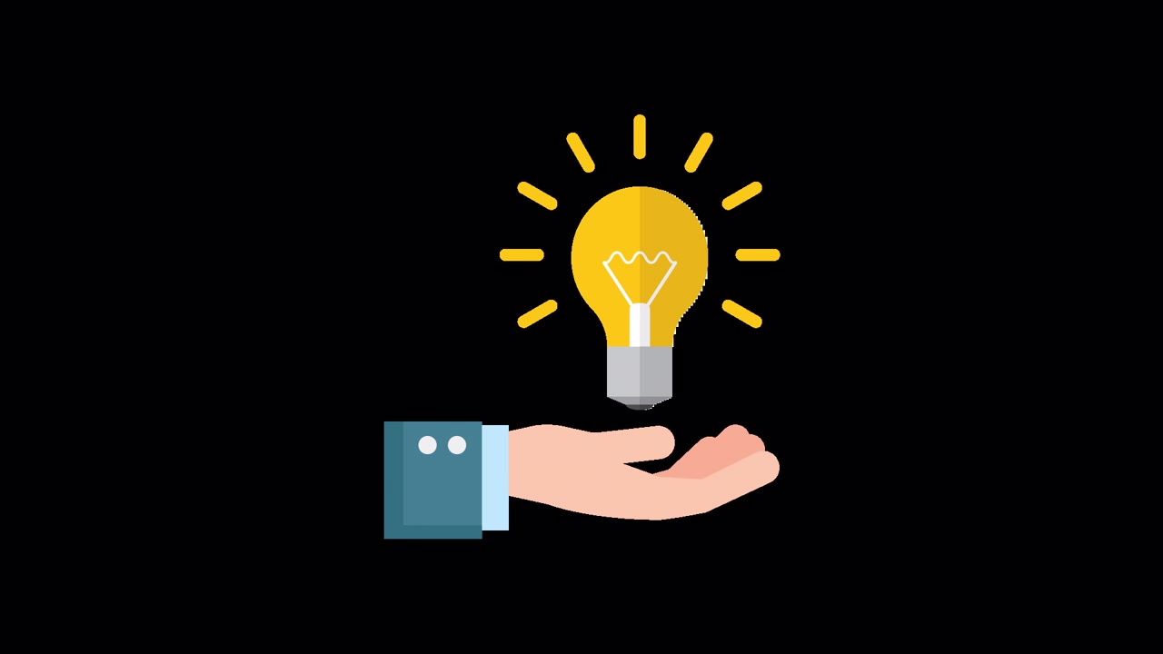Mano che tiene una lampadina luminosa che rappresenta una nuova idea