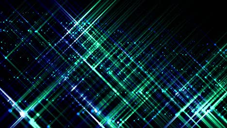 3d abstracto 4k fondo en bucle con luz de leds. chispas se deslizan entre los leds de punto, las partículas cubren todo el plano de todo el marco. flash correr en puntos. luma mate como canal alfa 4