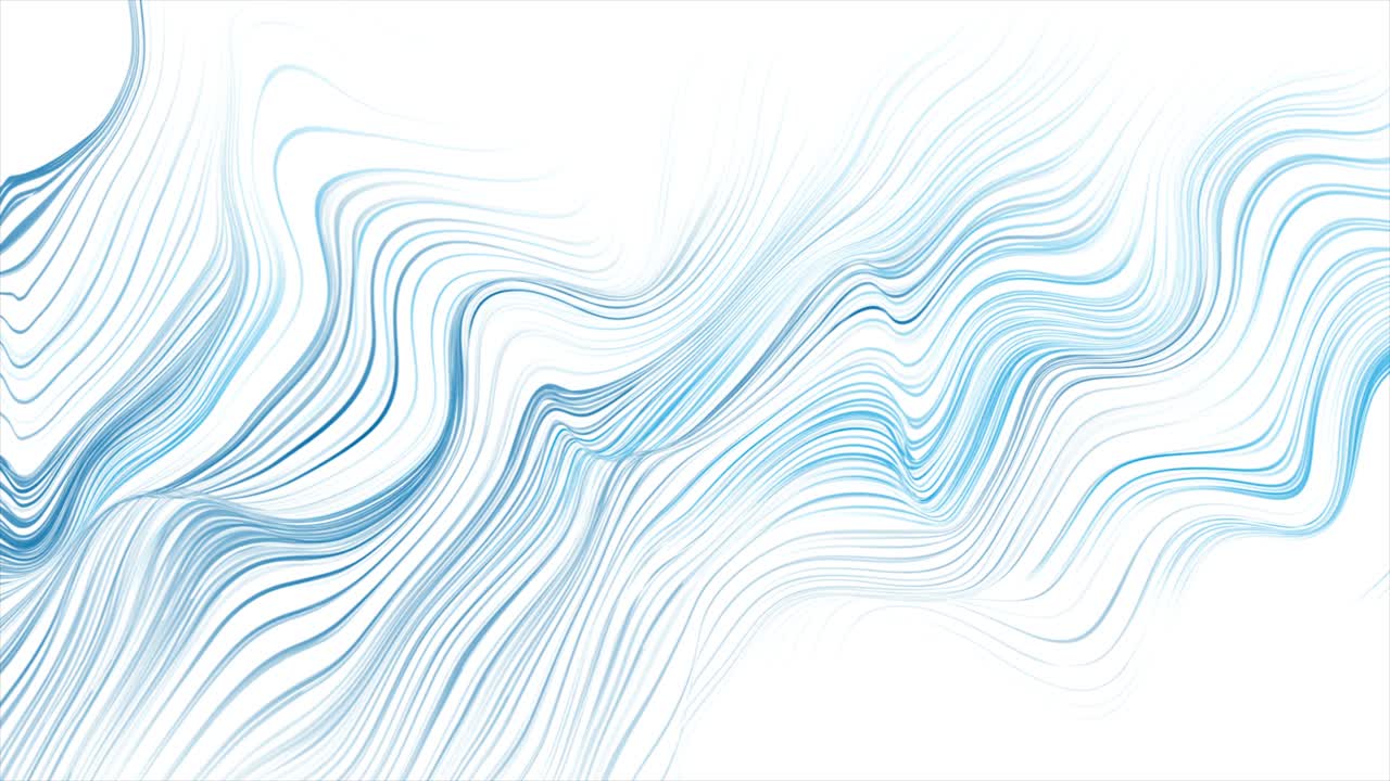 밝은 파란 액체 파동선 추상적인 모션 디자인