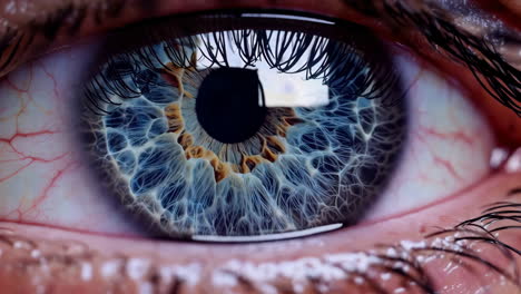 primer plano de un ojo humano