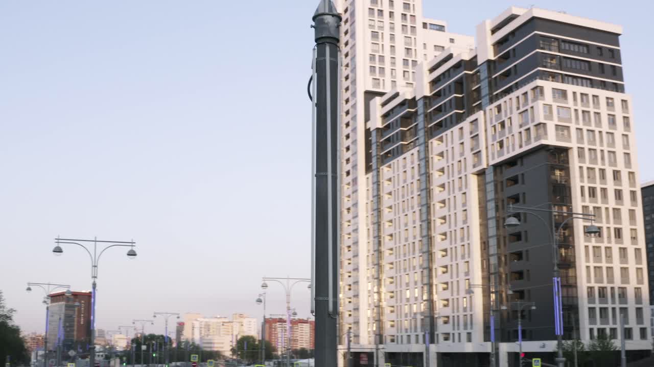 vista del paisaje urbano de los edificios modernos