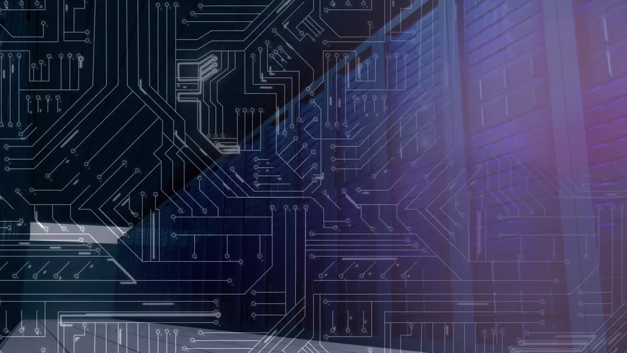 racks per computer mainframe e schede a circuito incandescente