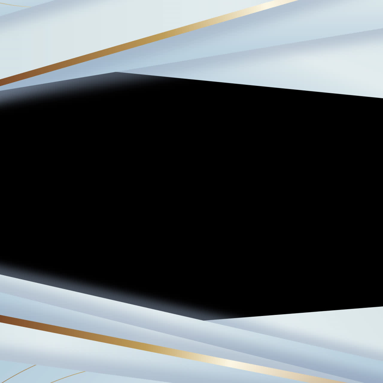 Abstract Light Blue and Gold Geometric Background